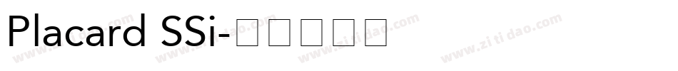 Placard SSi字体转换